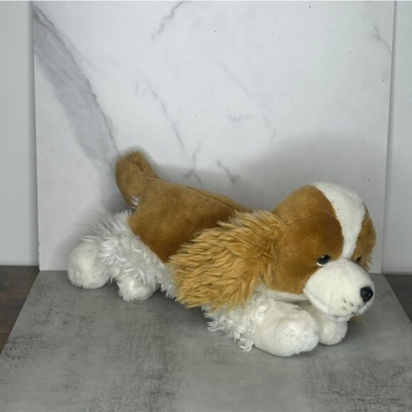 Animal Alley Brown & White Floppy-Eared Plush Dog Toy 15" By Toys R Us Soft Fuzz - Picture 13 of 16